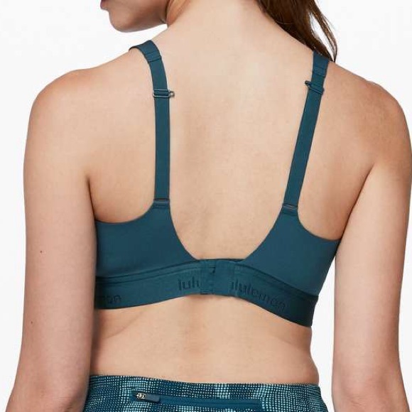 Lululemon 34C Fine Form Bra Bermuda Teal - Yoga Bra Light Weight Smooth fitting - Picture 2 of 16